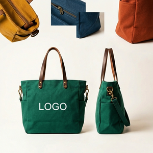 Secure-Top Zippered Canvas Tote