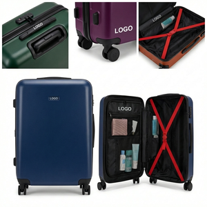 Voyager's Vault: Hardside Suitcase with Password Lock & Quiet Wheels